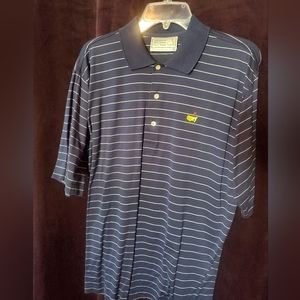 Brand new Golf shirt...Navy blue and white stripe Augusta national golf shirt.